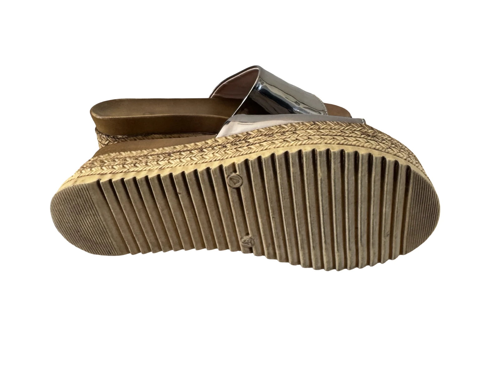 Bambi plateau slippers metallic taupe maat 37 – photo 7